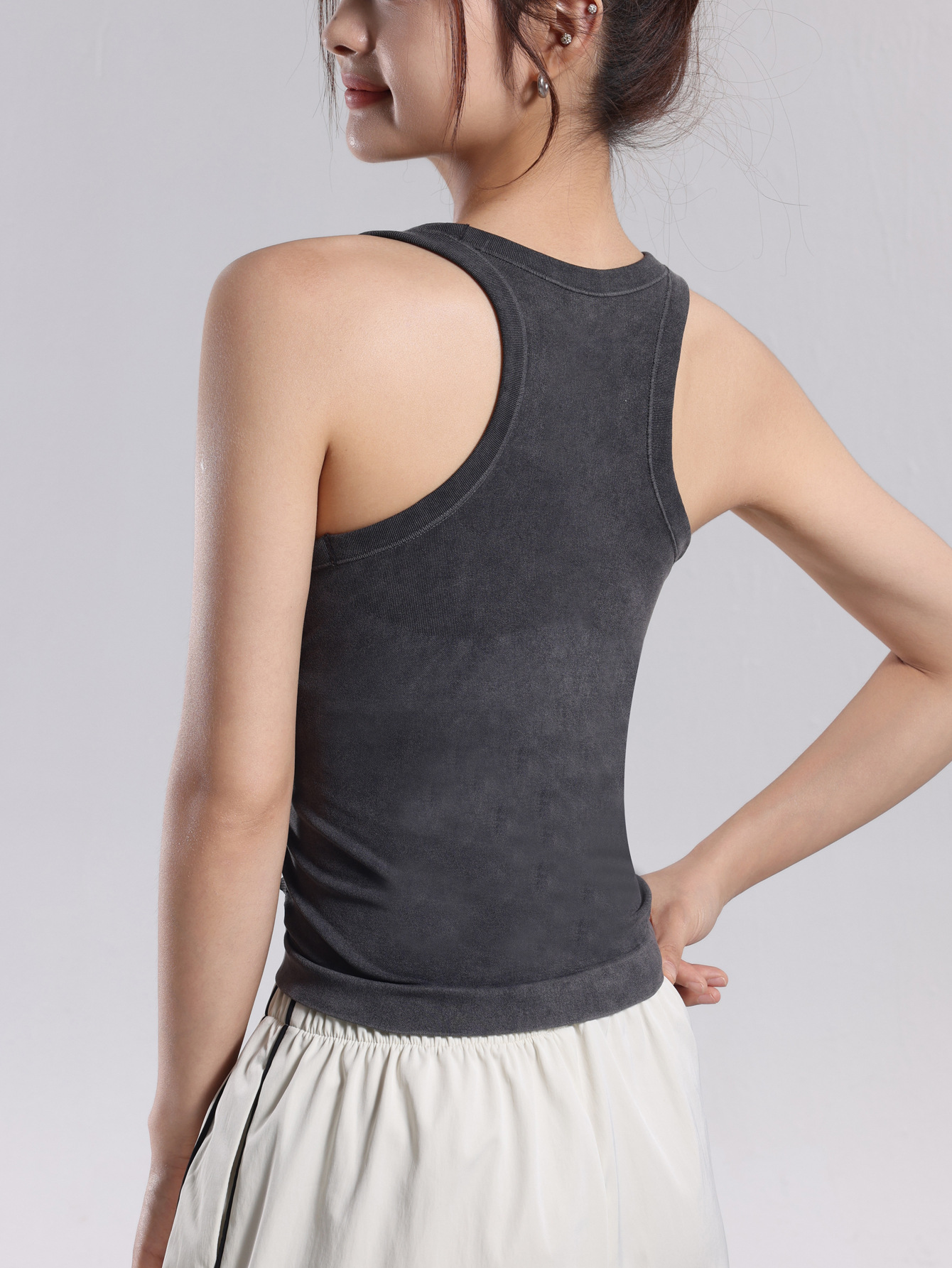 Chaleco de yoga deportivo de copa sin costuras para mujer moda al aire libre transpirable ropa exterior para correr fitness sin mangas hermosa espalda