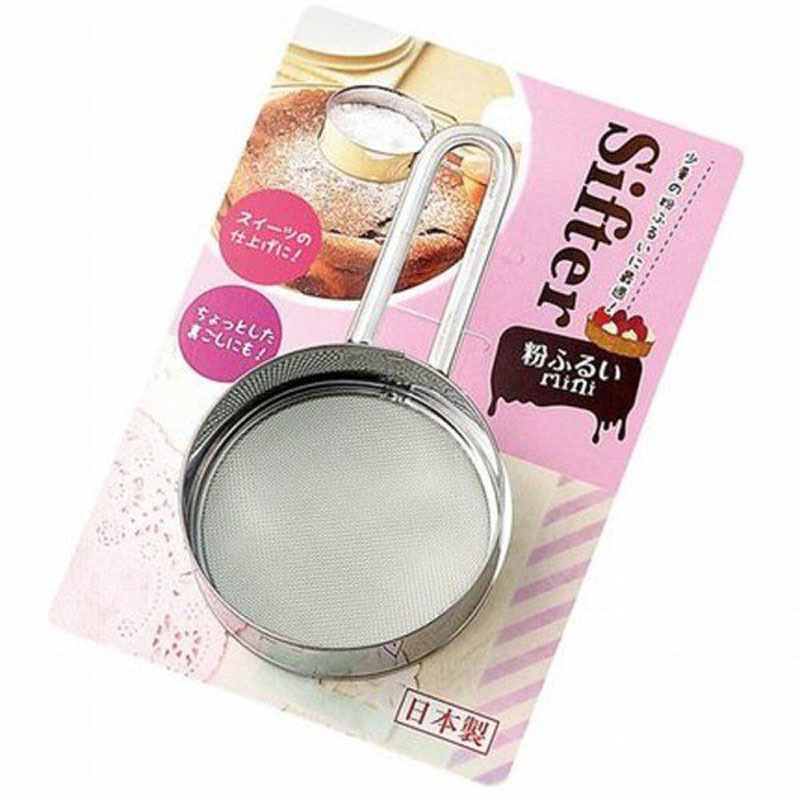 Japan Imported ECHO Stainless Steel Sieve Baking Tools Fine Mesh Flour Sieve Mesh Leakage Household in stock Mini Powder Sieve