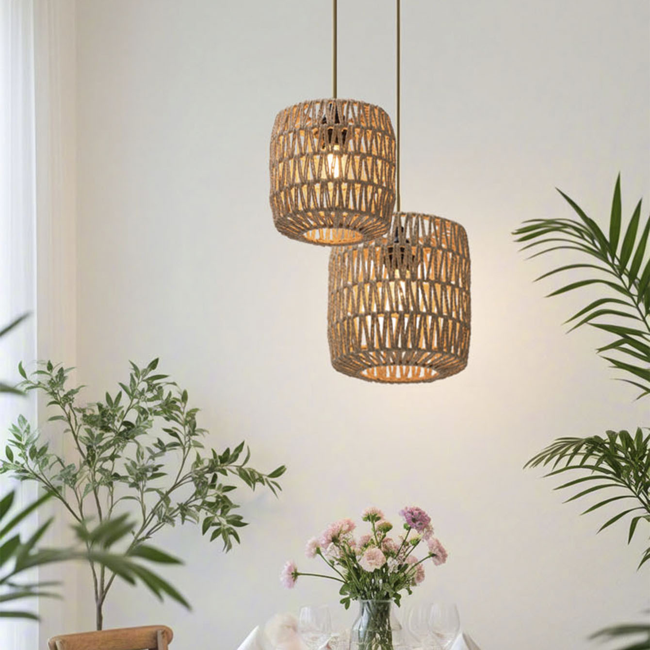Pantalla de lámpara de estilo explosivo transfronterizo, iluminación, candelabro de casa de familia, restaurante de venta directa tejido a mano, restaurante de olla caliente, pantalla de linterna