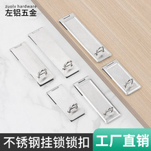 不锈钢锁牌扣亚马逊五金门扣挂锁搭扣防盗门保险栓安全锁门窗配件