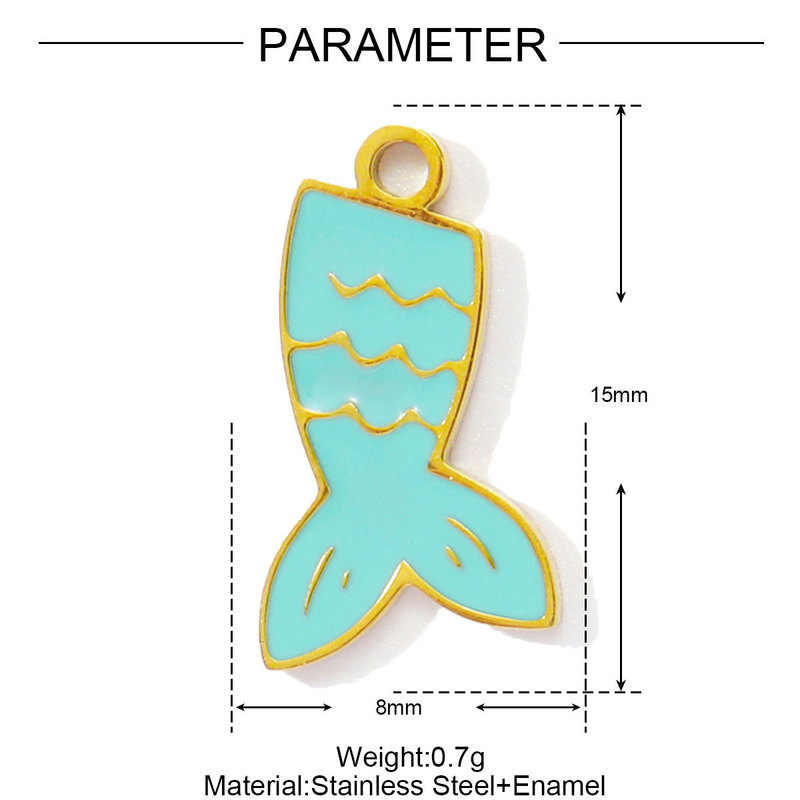 かわいいオイル滴るリス鳩クラゲ diy チタン鋼ネックレスペンダント女性ヒトデサンゴステンレス鋼ジュエリーペンダント|undefined