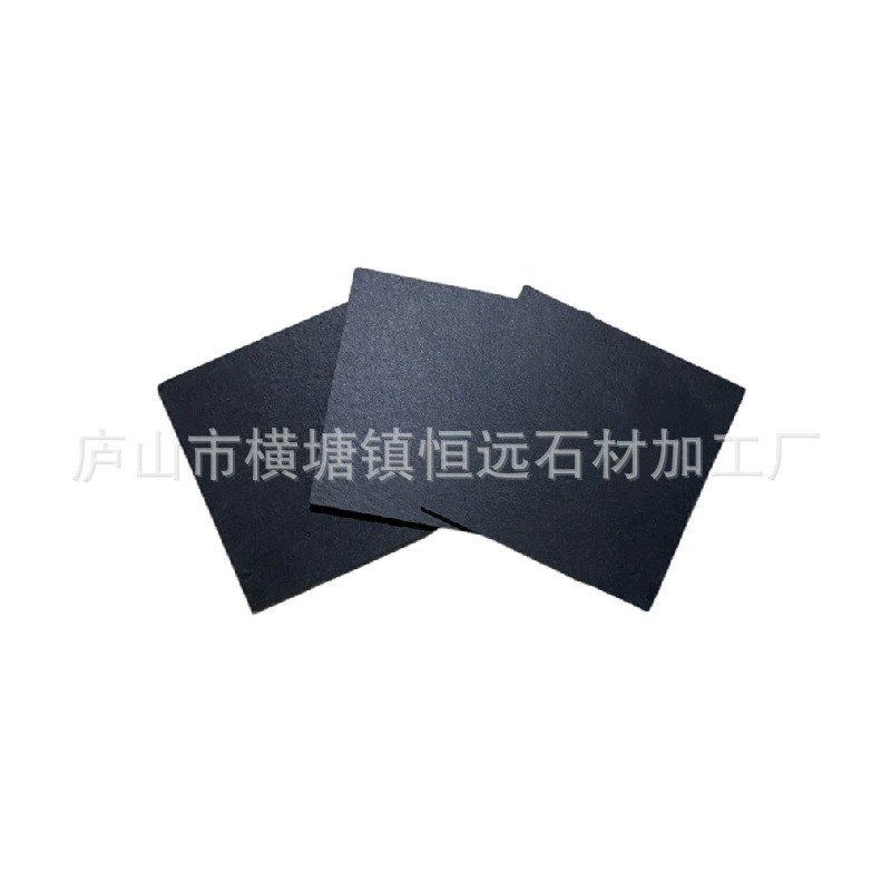 Черный сланец обеденная тарелка отель Западная Посуда квадратная горка мыльница подушка для свечи лазерный логотип