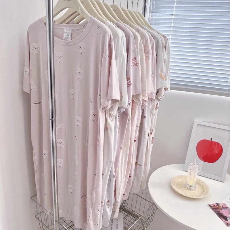 Gp Cute Cartoon Modal Cotton Nightgown for Women, Bear and Panda Design, Short and Long Sleeve Dresses, Home Wear Wholesale Gp Cute Cartoon Modal Cotton Nightgown for Women, Bear and Panda Design, Short and Long Sleeve Dresses, Home Wear Wholesale