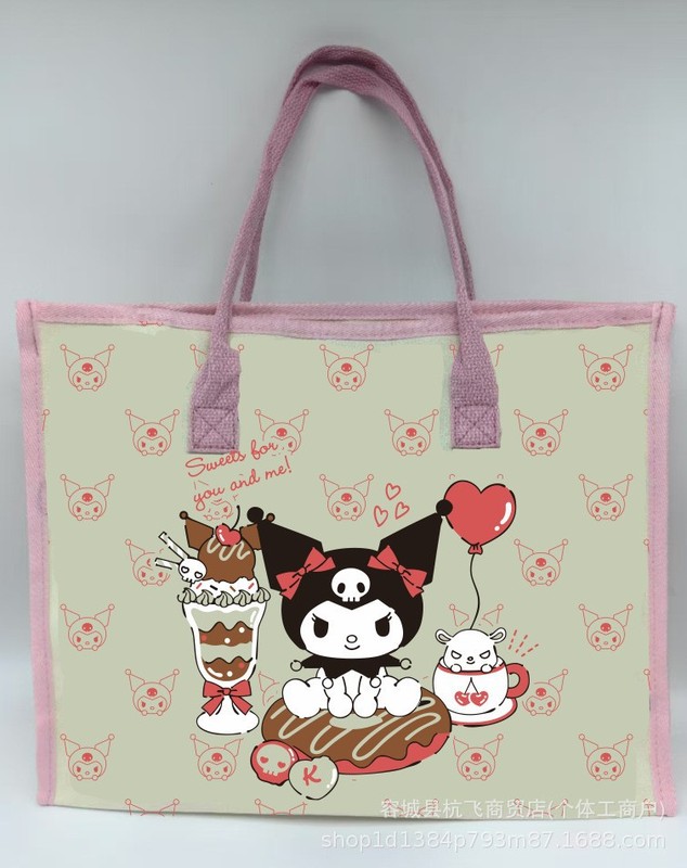 メーカー卸売ベルベットバッグ玩具クロミ斜めショルダーバッグいちご熊ぬいぐるみ日系ハンドバッグサンリオ|undefined