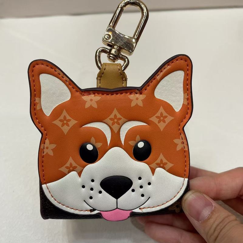 mini老花柴犬小狗托腮小熊airpods耳机包挂饰 口红钥匙扣包包挂件|undefined