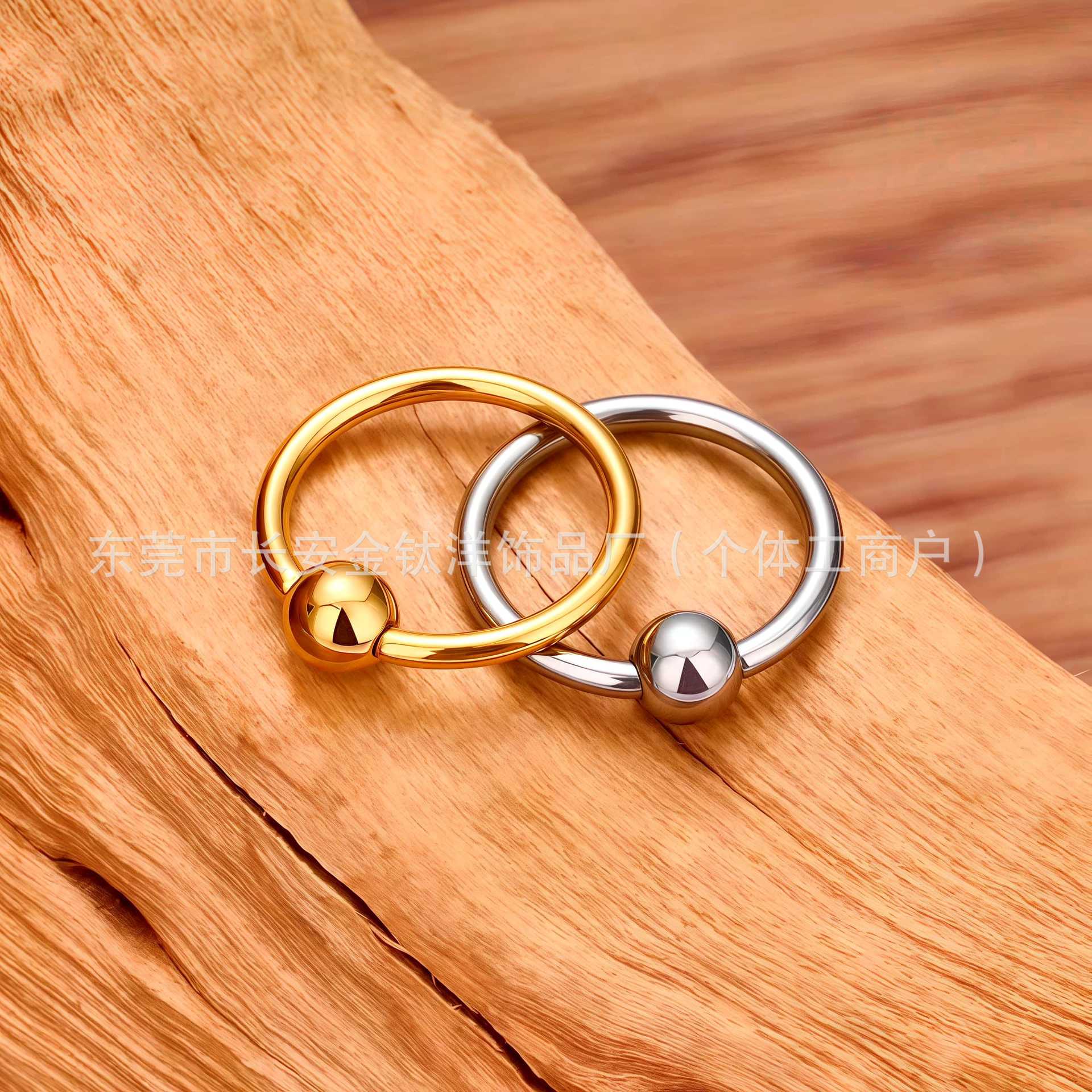 F136 Titanium Ball Ring BCR Multi-Purpose Nose Ring Lip Ring Universal Ring G23 Titanium Alloy Piercing Jewelry Ear Bone Ring detail image 7
