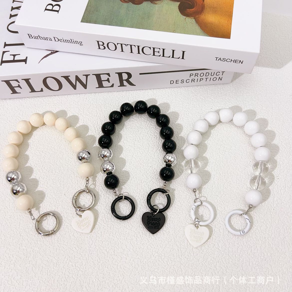 Acrylic Metal Bead Mobile Phone Chain DIY Luggage Extension Chain Accessories Student Water Cup Hand Chain Key Pendant