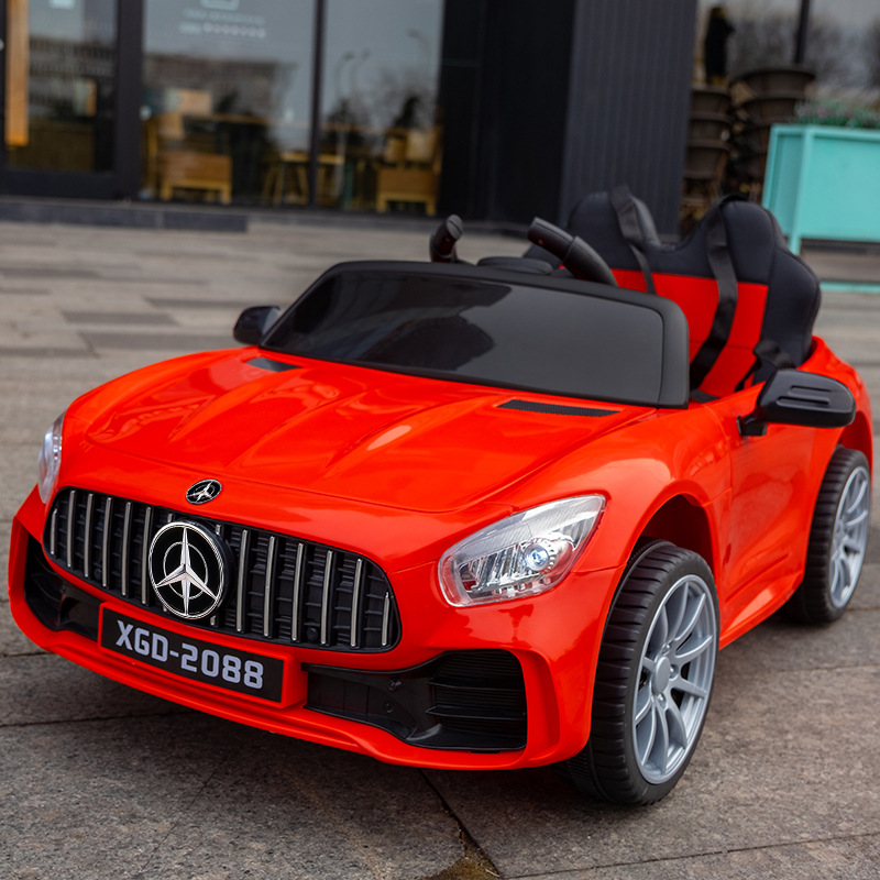 빨간색 단일 드라이브 소형 배터리, 리모컨 없음