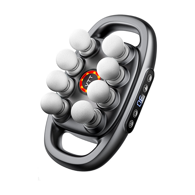 Vtt LCD 8 pistolas de Fascia múltiples masajeadores de cabeza profunda masajeador de vibración de alta frecuencia de cintura y espalda