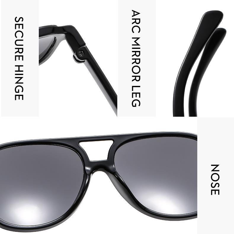 54g Weight Full Frame Glasses Structure Sunglasses Classification PC, UV400 Protection Lens Material toad glasses Glasses Style Travel Occasion Geometric Pattern Unisex Gender Streetwear Style Streetwear Geometric PC UV400 Protection Toad Glasses Full Frame Women's Sunglasses 5