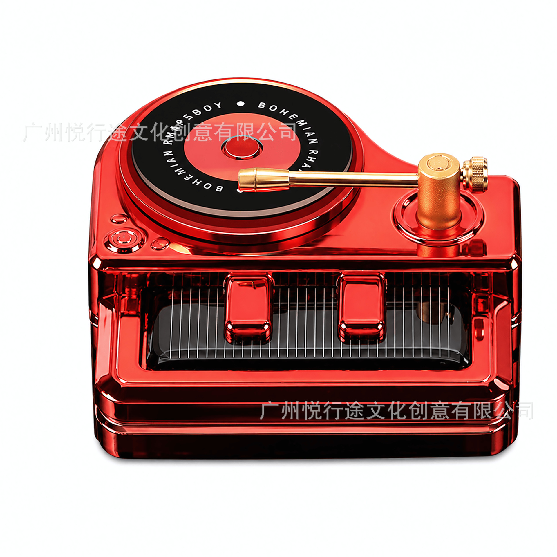 Cross-border best-selling car perfume, piano record player car air freshener, car air conditioning vent air freshener wholesale