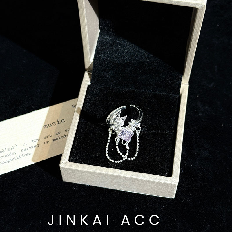 2026 New Exquisite Fish Tail Design For Women, Index Finger Ring With Unique Design, Dreamy Anime Accessory_voghion.com
