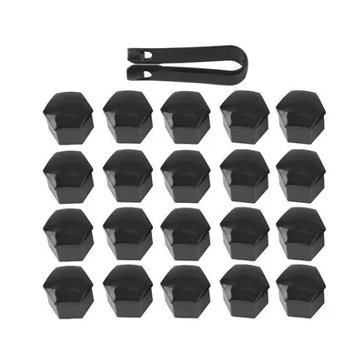 Suitable for ideal L9 L8 L7 wheel hub screw cap tire screw cover anti-rust cover protection cover exterior modification accessories (Other Car Modifications) - 20-glossy-black-hub-caps-with-clip-tools