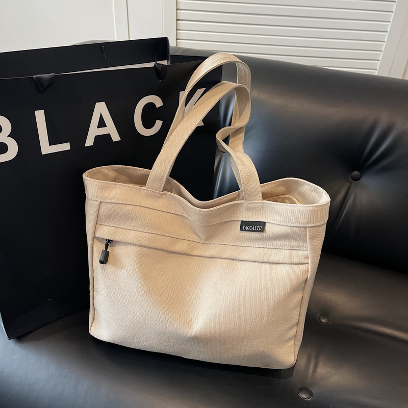 Japanese-style large-capacity tote bag for women, versatile, lightweight, casual shoulder bag, handbag, casual and artistic student school bag Japanese-style large-capacity tote bag for women, versatile, lightweight, casual shoulder bag, handbag, casual and artistic student school bag