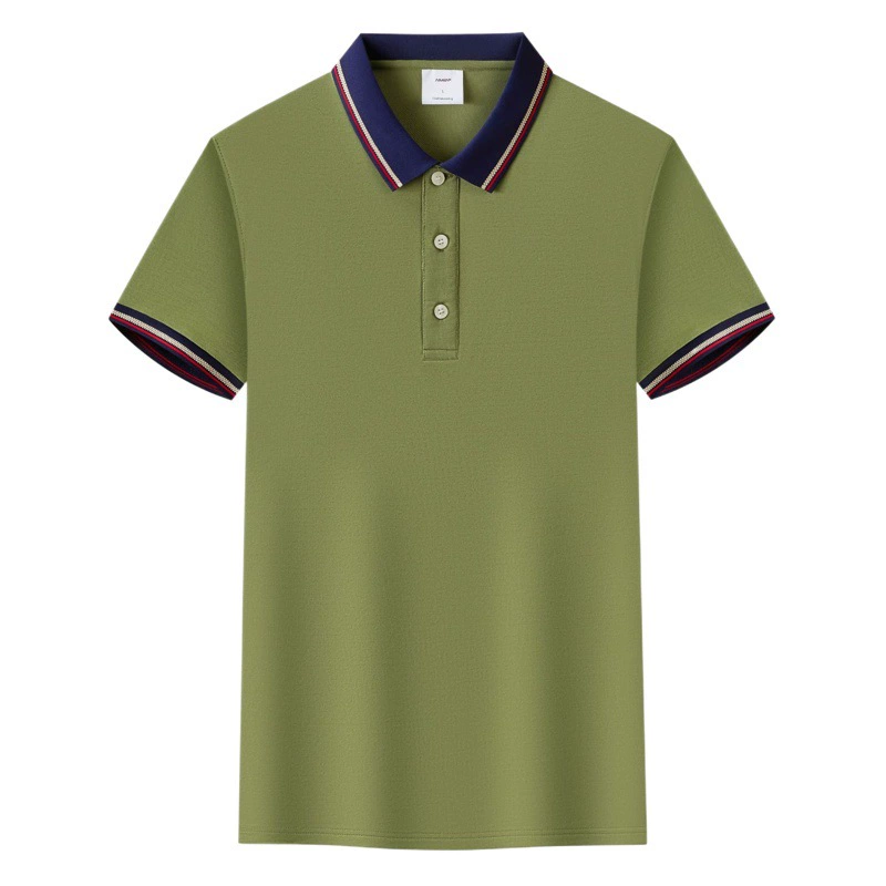 Рубашка поло рабочая одежда футболка с вышивкой с лацканом логотипа