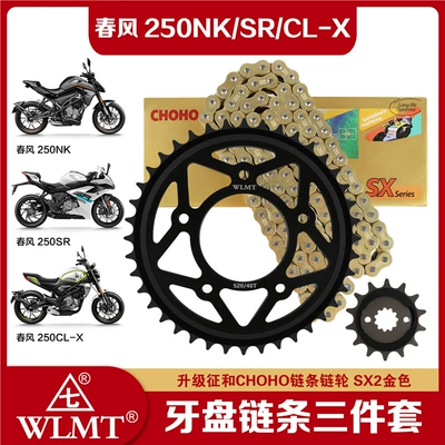 Small Sprocket Chain Set, Three-Piece Tire snow chain - chain-set-40-14-zhenghe-520sx2-gold-oil-seal-chain-with-more-than-10-times-the-strength