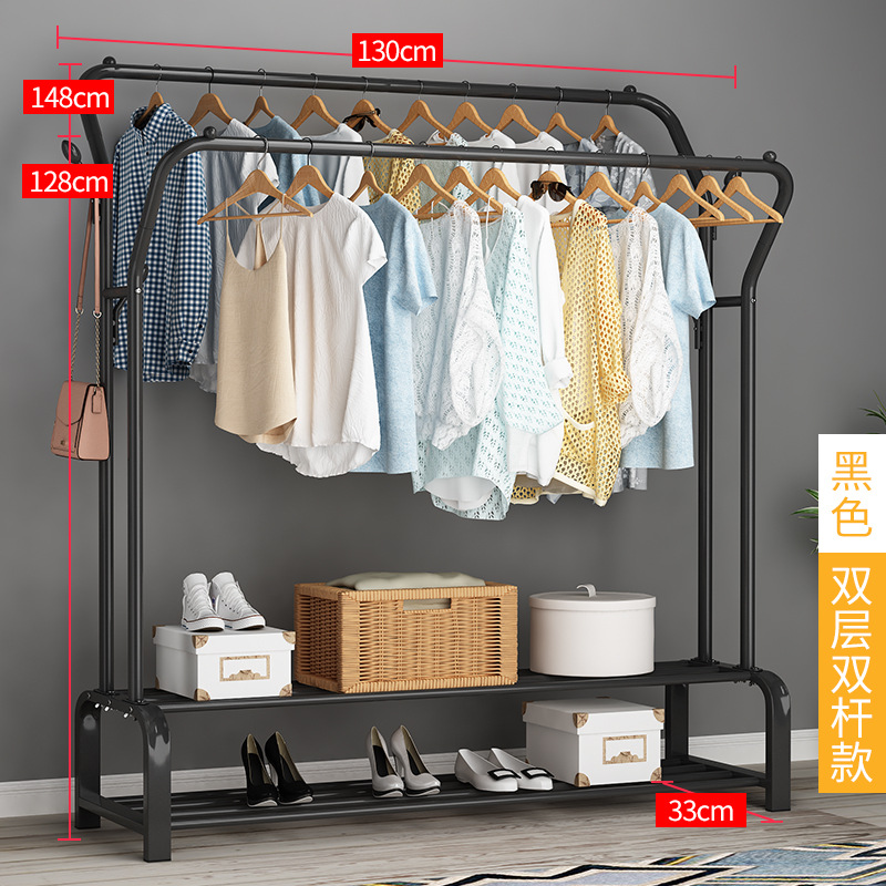 1 черный двухслойный двойной столб длиной 130 см. | 4 крючка для веток деревьев — цена 54,9 юаня.