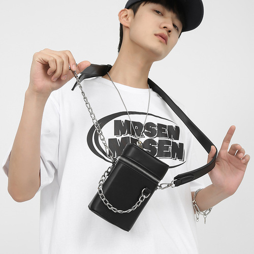 Cigarette case bag for men  new fashion small square bag chain bag trendy brand mobile phone bag mini crossbody bag for women ins