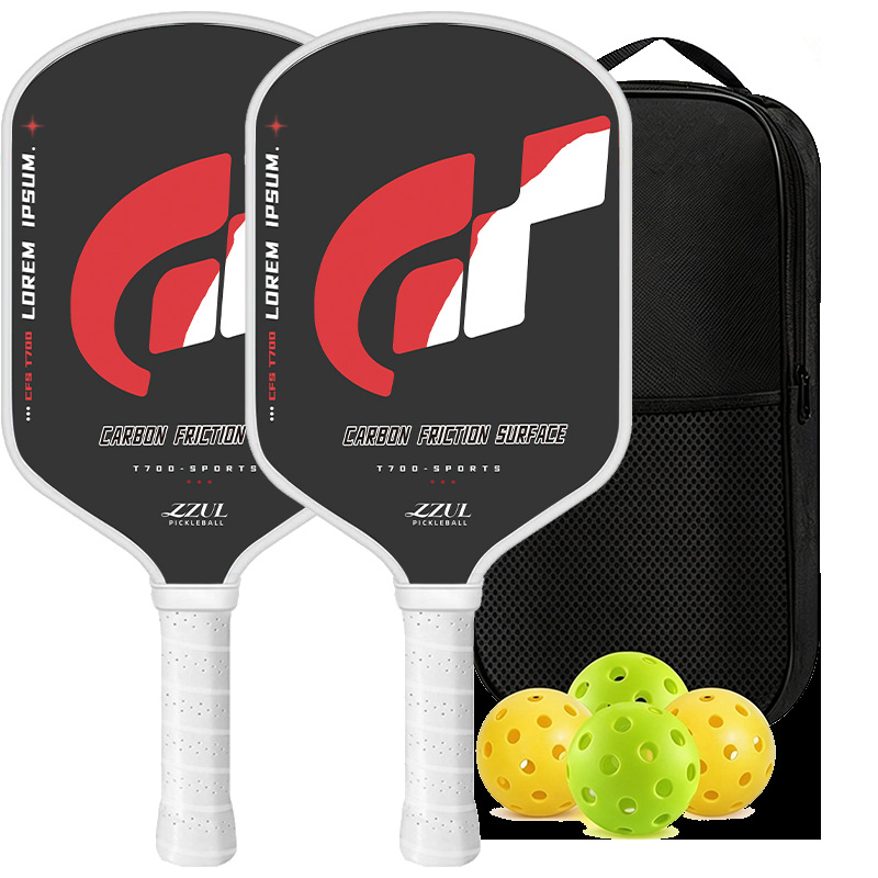 Carbon fiber T700 full set pickleball racket, suitable for advanced players and competitive play, also for children