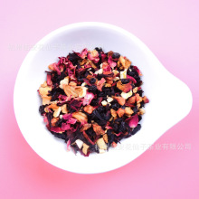玫瑰黑加仑果茶进口原料调配散装批发花果茶水果茶一手货源