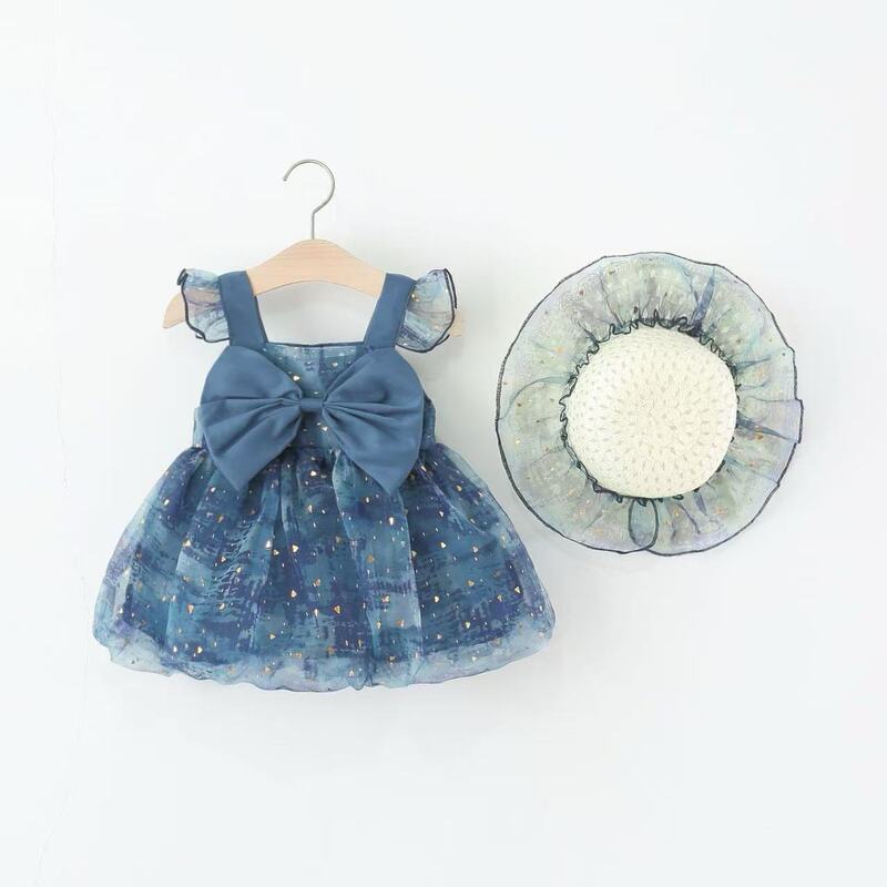 1799 Girls' Summer Dress New Style Kidsren's Super Cute Dress Summer Baby Princess Dress Fashionable Suspender Dress