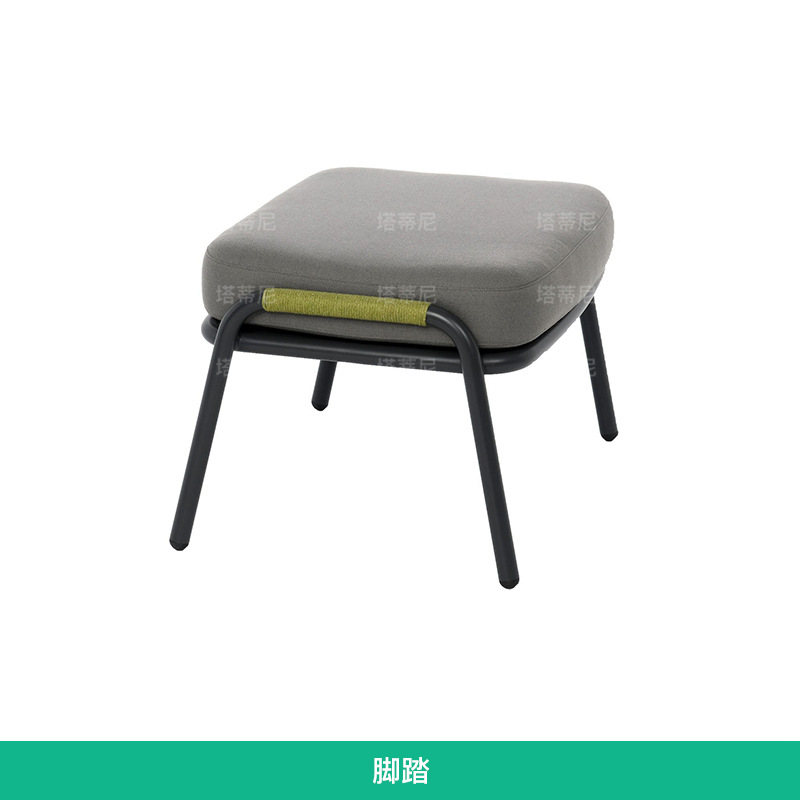 Sofá de exterior tejido con cuerda, silla de ocio creativa de diseño para patio y jardín, sofá impermeable y resistente al sol para terraza de villa. image 13