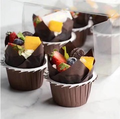 Paper Cup Cupcake Cup Edge Cupcakes Cup Carrier Air Fryer Special Baking Oven Small Cupcake Mold