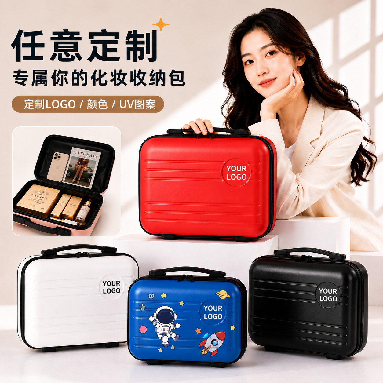 Handheld storage system for traveling, universal suitcase, bag, 14 inch, Birthday gift