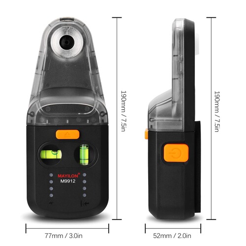 Household two-in-one electric drilling dust collector laser level wall-mounted electric vacuum drilling dust collector