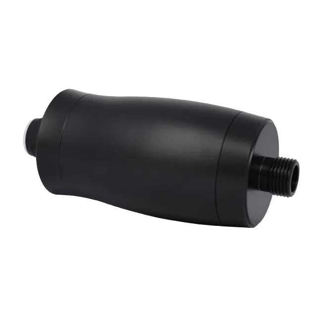 Filtro de ducha todo negro de material de aluminio, filtro de reemplazo desmontable, ducha, baño, purificación de ducha multicapa
