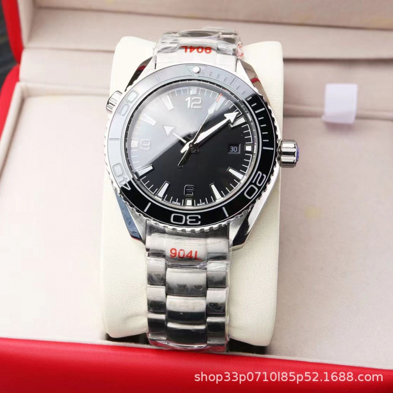 Haima 600 Quarter Orange Ou Family Watch Fully Automatic Mechanical Men's Diving Stainless Steel Luminous Large Dial