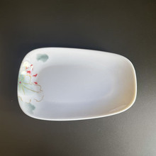 密胺火锅配菜盘子塑料小吃碟子仿瓷餐具商用烧烤不规则冷凉菜盘子