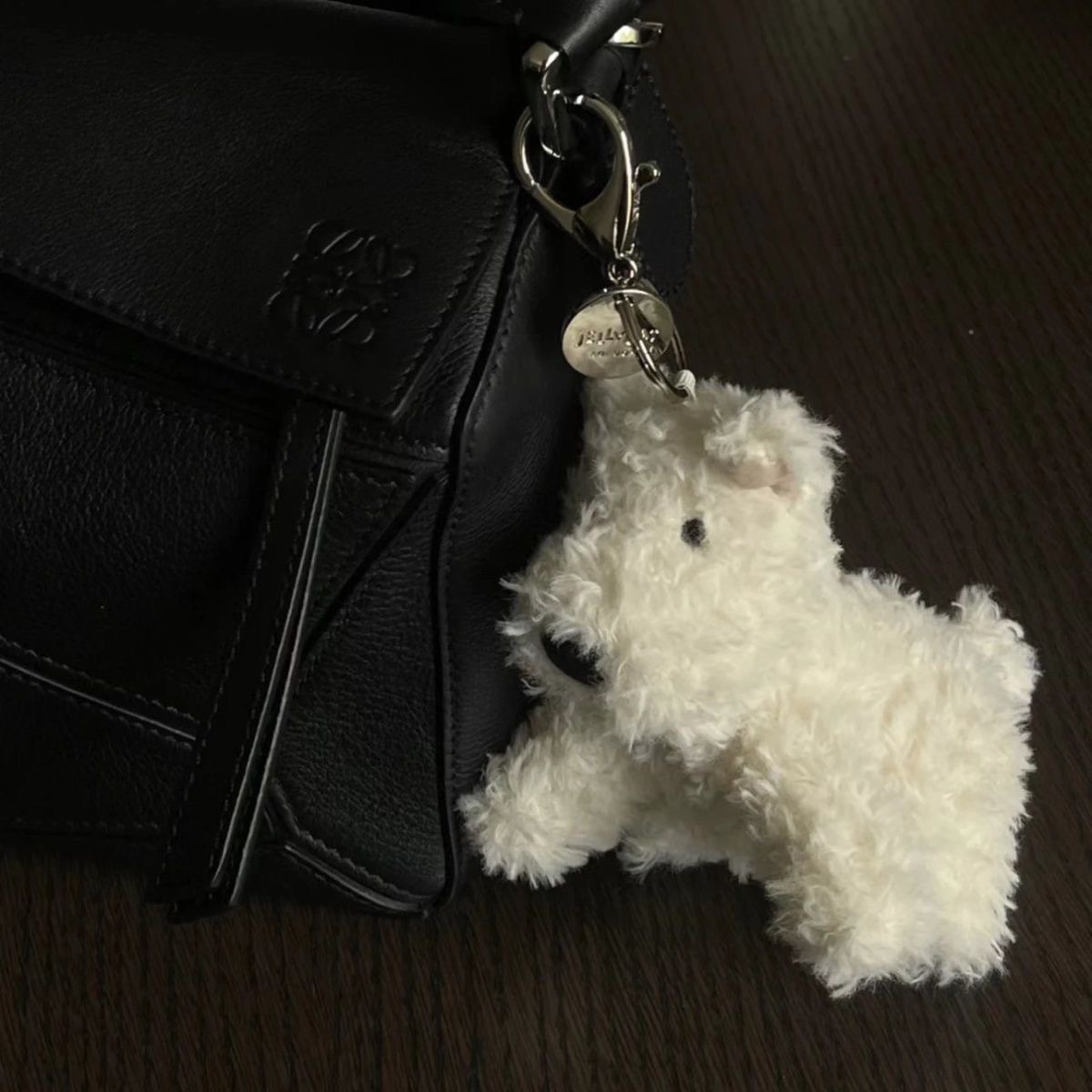 웨스트 하이랜드 알몸 개 가방 매달려/키 체인