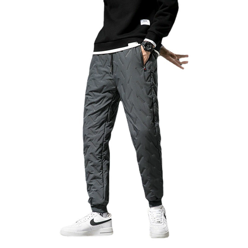 Ветрозащитные хлопчатобумажные брюки мужские зимние свободные, толстые, плюс плюшевые, толстые, повседневные брюки снаружи, теплые брюки среднего и пожилого возраста