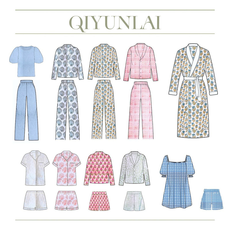 Customized Processing and Professional Cross-Border Women's Loungewear, Pajamas, Robes, Sleep Pants, Sleep Dresses, Direct Sales from the Source Factory, Available in Small and Large Quantities Customized Processing and Professional Cross-Border Women's Loungewear, Pajamas, Robes, Sleep Pants, Sleep Dresses, Direct Sales from the Source Factory, Available in Small and Large Quantities