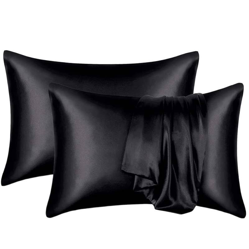 Amazon AliExpress bedding washed silk pillowcase single ice silk satin silk imitation silk pillowcase cross-border