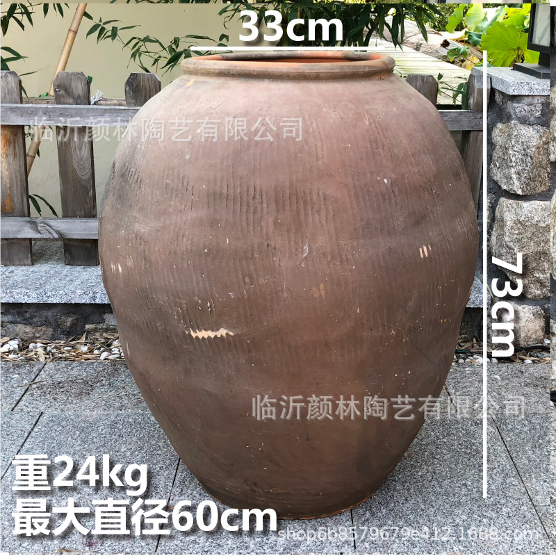 [Yan Lin] Paisaje de vasijas de cerámica gruesas vasijas de cerámica decorativas de jardín gran vasijas de cerámica antigua vasijas de flores combinadas
