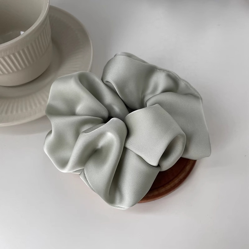 Anillo para el cabello de intestino grueso de gran tamaño coreano, bufanda cuadrada de alta calidad femenina, cuerda para el cabello, banda elástica y duradera, flor de viento perezosa