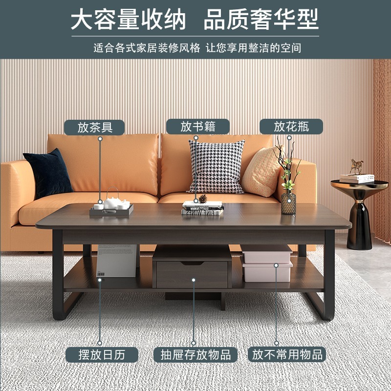 Mesa de té pequeña sala de estar simple simple mesa pequeña casa de sofá de lujo simple mesa creativa moderna mesa cuadrada