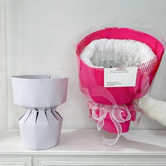 第五代花束定型片鮮花包裝內襯包花神器固定小香風圓形鮮花定型片