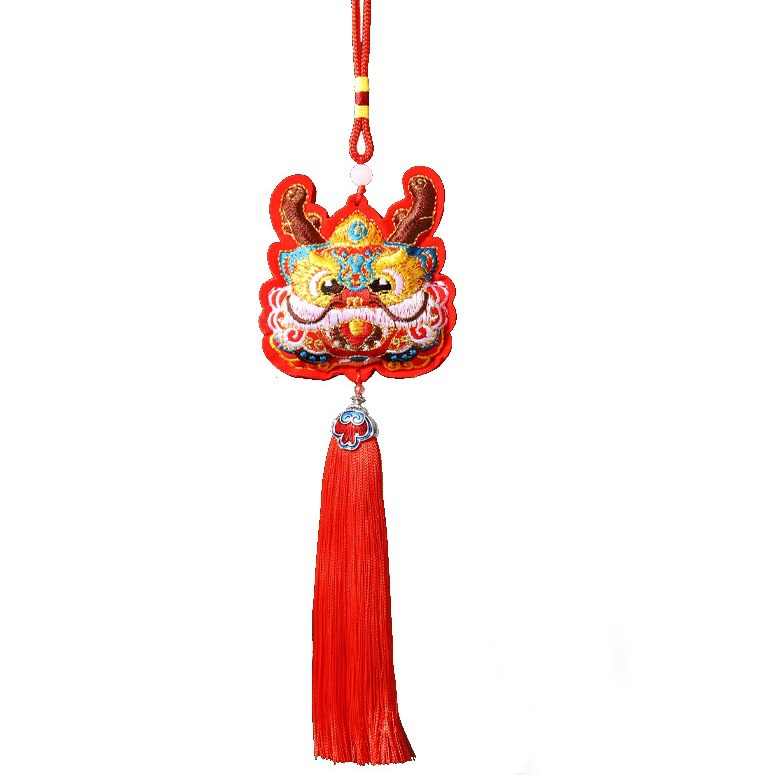 2024 Dragon Boat Festival Año Nuevo Festival de Primavera estilo chino bolsita Año Nuevo llevar-en adornos bolsita coche suerte bolsa dragón año colgante