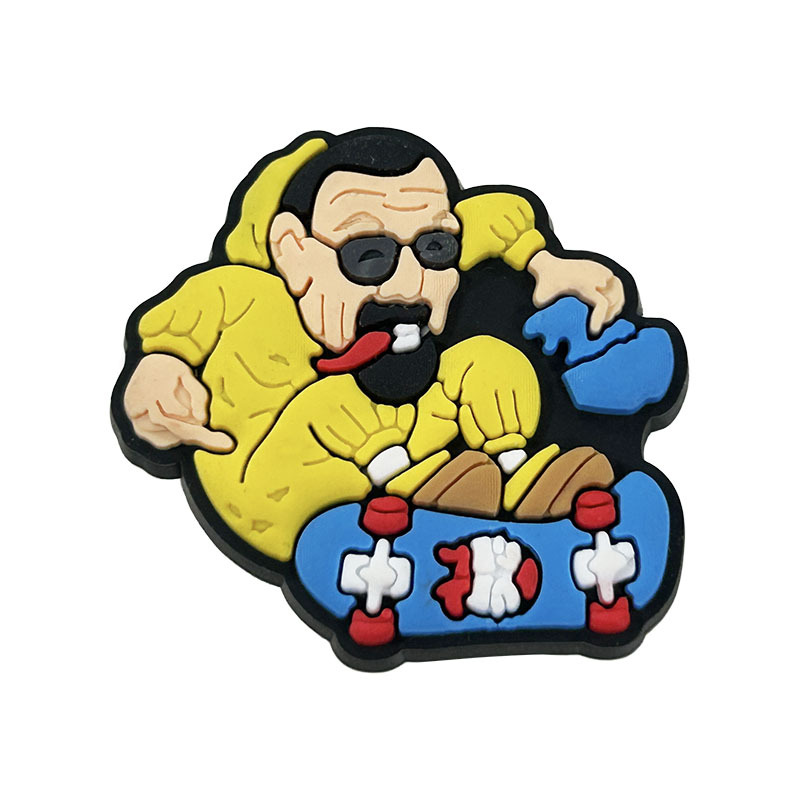 Comercio electrónico transfronterizo al por mayor zapatos de goma suave zapatos de flores accesorios PVC de dibujos animados veneno mortal experto agujero Zapatos de flores hebilla