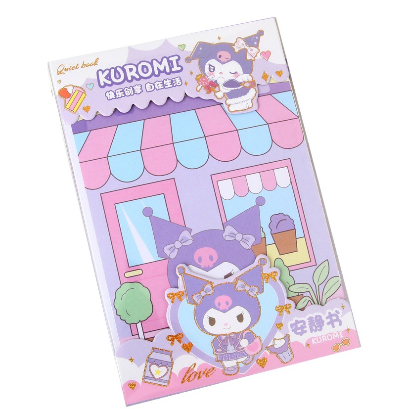 Libro tranquilo sin cortes de La Niña de Sanrio en caja coolomi Doudou Toy Book para niños DIY materiales hechos a mano