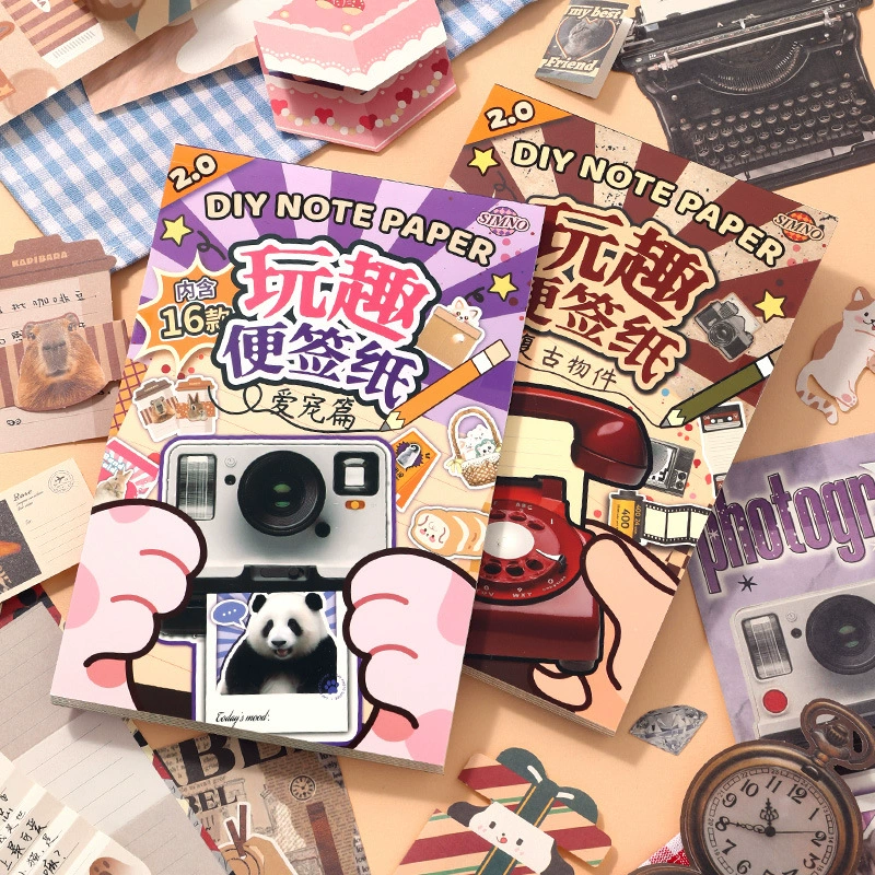 Набор винтажных стикеров Xinmo Creative Fun: полный комплект для заметок, рисования и творчества, идеальный подарок