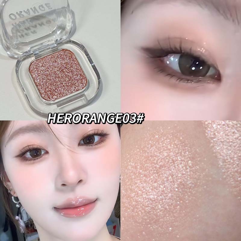 HERORANGE~小さな白い花モノクロアイシャドウ真珠光沢のある微細な輝き低彩度マットコントゥアリングマルチアイシャドウパレット|undefined