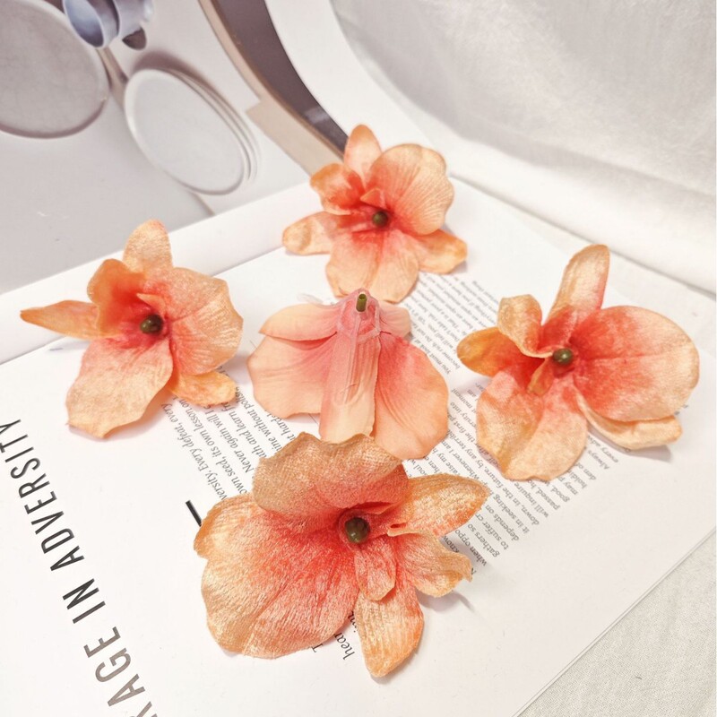 ベルベットの蘭の花 DIY ブライダルヘアアクセサリー 花飾り ヘアピン アクセサリー 花飾り 結婚式 ホームギフトボックス フェイクフラワー 胡蝶蘭|undefined