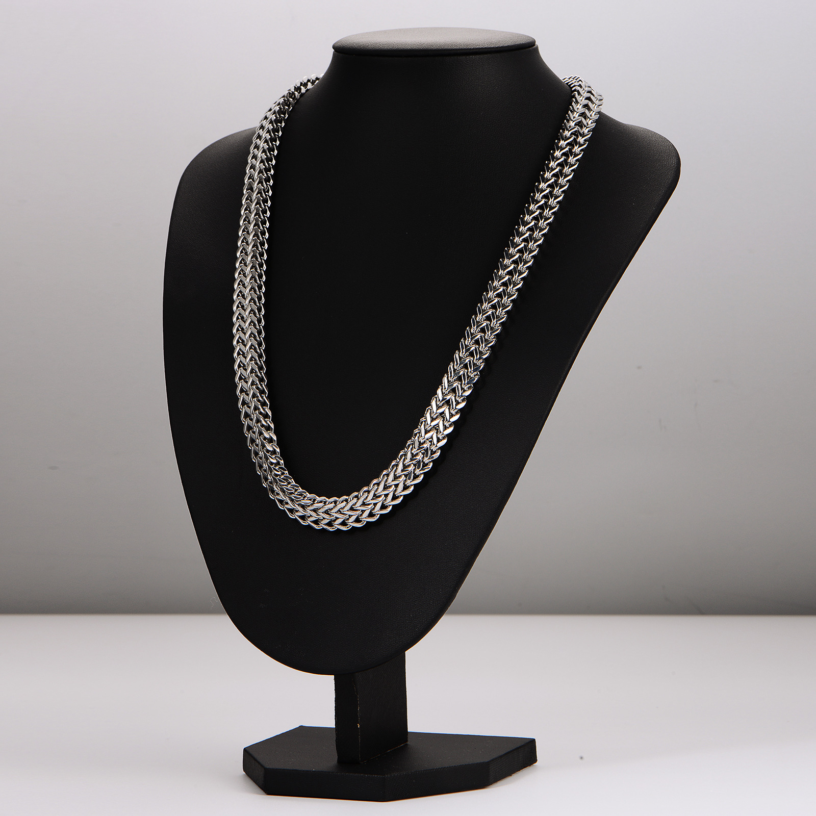 Collier en acier inoxydable AML avec fermoir magnétique cubain tendance pour homme, style hip-hop cool_voghion.com