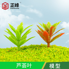 DIY手工 沙盘建筑模型材料 仿真植物 芦荟叶 苔藓微景观摆件