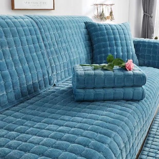 Stuffed Sofa Cushion Autumn and Winter Thickeneded Flannel Non-Slip Sofa Cushion Modern Simple Winter Warm Sofa Towel Cover