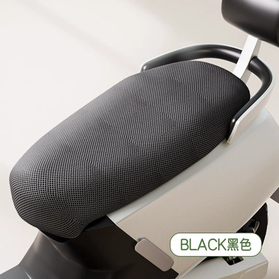 Electric car cushion, Summer 3D Honeycomb Cushion Cover - black-s